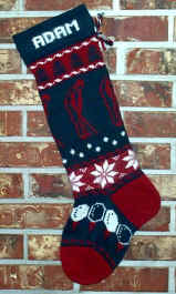 Golfer Christmas Stocking