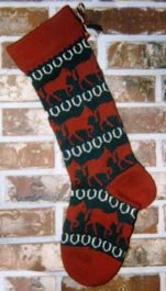 Horses & Horseshoes Christmas Stocking