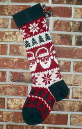 Santa Without Year Christmas Stocking