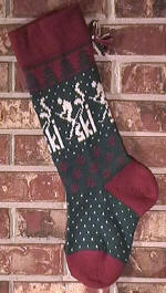 Skier Christmas Stocking